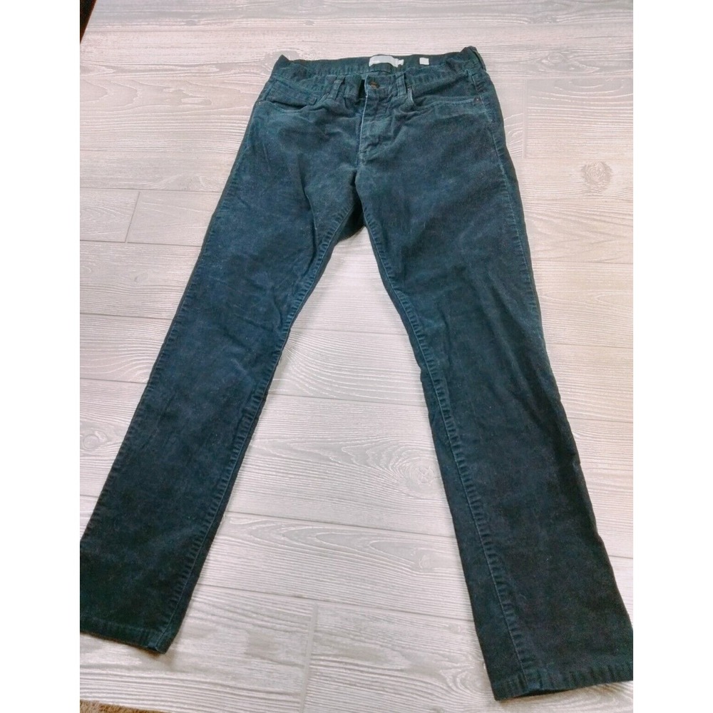 Vince Women Black Corduroy Straight Leg Pants Size 28 Low Rise Cords